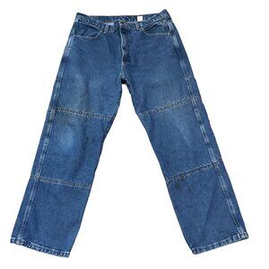 VTG DRAGGIN JEANS Kevlar Lined 36x30 Motorcycle Pants Fast Company Denim